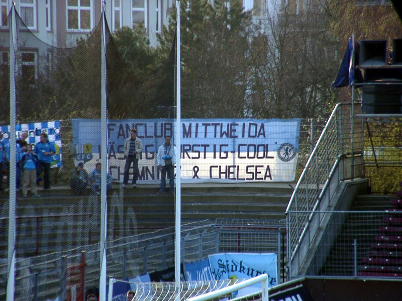 Seltsames Chemnitzer Gästebanner