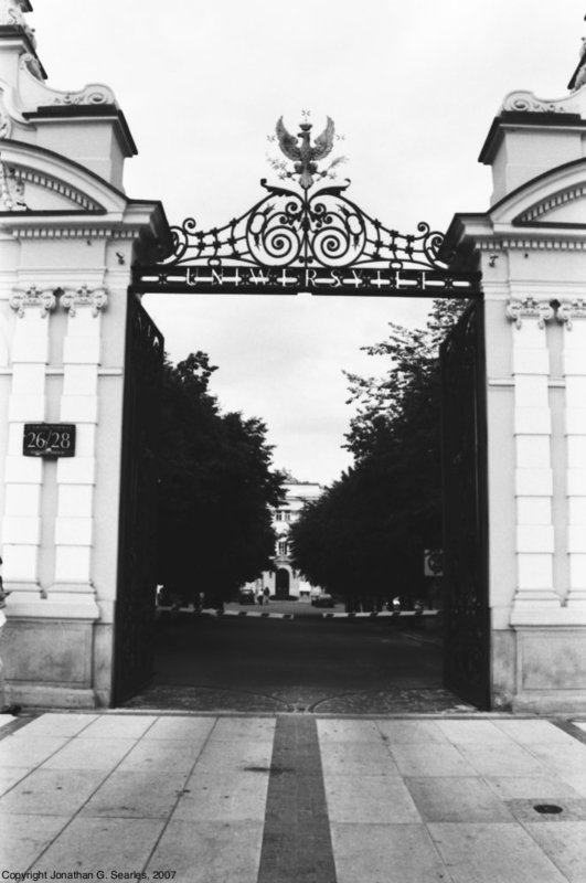 Entrance To The University Of Warsaw, Warsaw, Poland, 2007