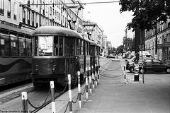 Old Tram at Politechnika, Picture 2, Warsaw, Poland, 2007