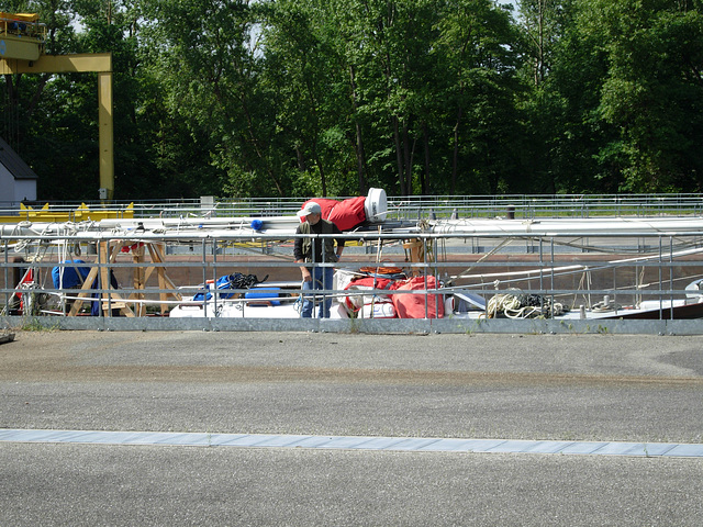 First lock on the Rhine