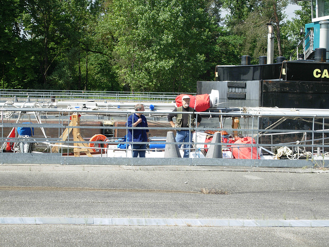 First lock on the Rhine