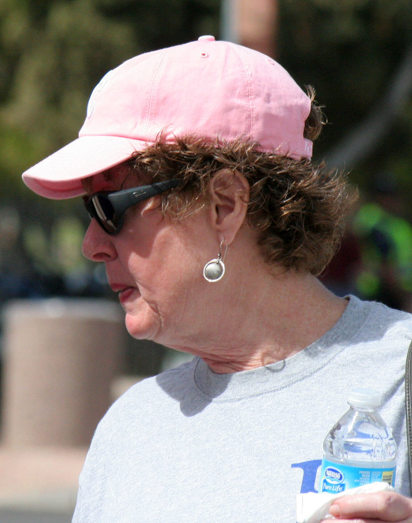 Pink Hat at Hohokam Stadium (9798)