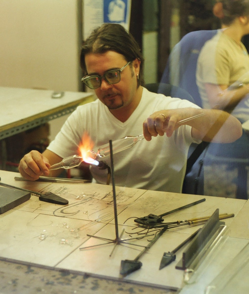 Glass-blower in Venice
