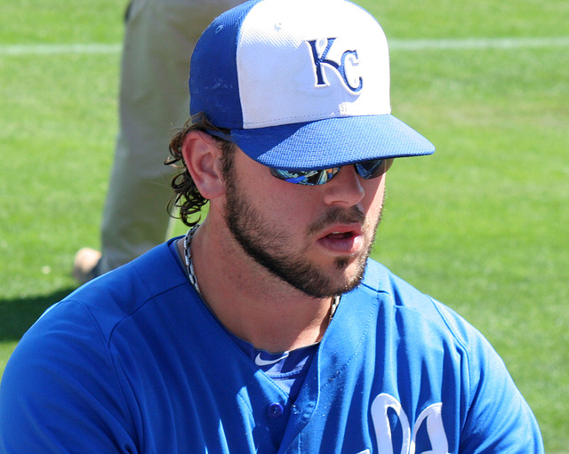 Mike Moustakas Signing Autographs (9876)