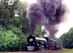 ex-Milwaukee Road #261 Doing A Photo Runby At the 1995 NRHS Convention, near Moscow, PA, USA, 1995