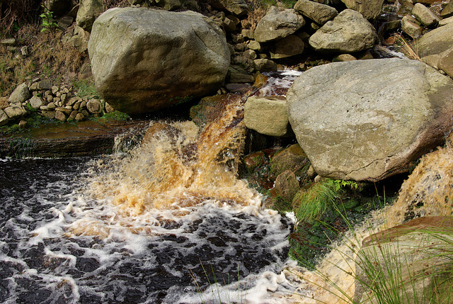 Frothy, Peaty, fast flowing Waters from Bleaklow