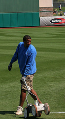 Groundskeeper at Hohokam Stadium (9900)