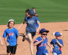 Kids Running The Bases at Hohokam Stadium (0725)