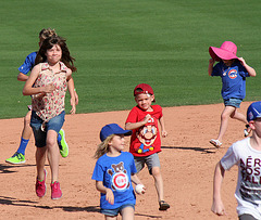 Kids Running The Bases at Hohokam Stadium (0734)