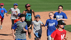 Kids Running The Bases at Hohokam Stadium (0848)