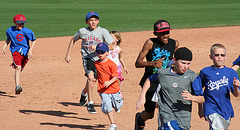 Kids Running The Bases at Hohokam Stadium (0850)