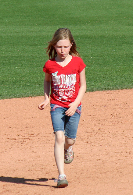 Kids Running The Bases at Hohokam Stadium (0856)