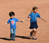 Kids Running The Bases at Hohokam Stadium (0861)