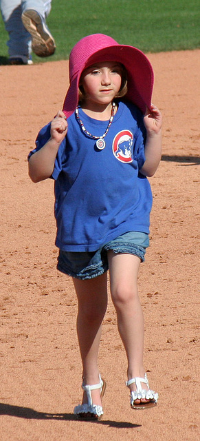 Kids Running The Bases at Hohokam Stadium (0741A)