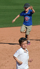 Kids Running The Bases at Hohokam Stadium (0838)