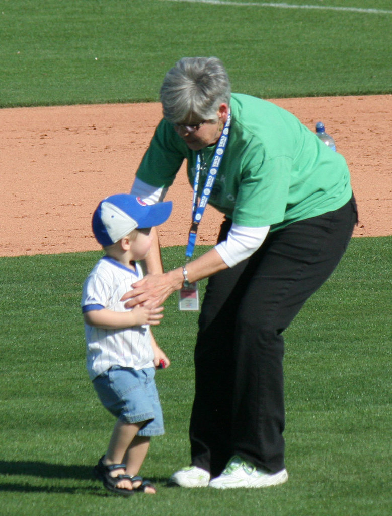 Kids Running The Bases at Hohokam Stadium (0764)