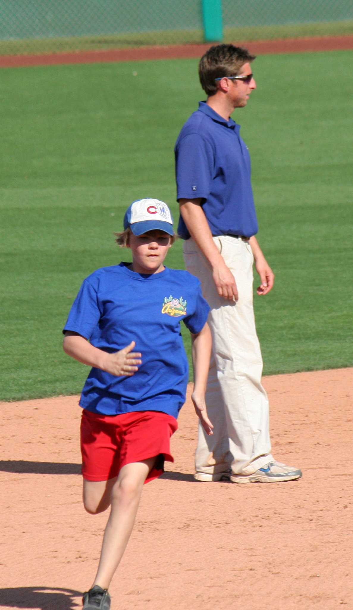 Kids Running The Bases at Hohokam Stadium (0767)
