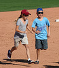 Kids Running The Bases at Hohokam Stadium (0785)