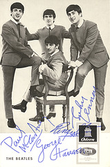 Beatles Autogrammkarte