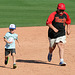 Kids Running The Bases at Hohokam Stadium (0869)