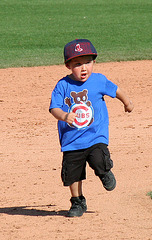 Kids Running The Bases at Hohokam Stadium (0874)