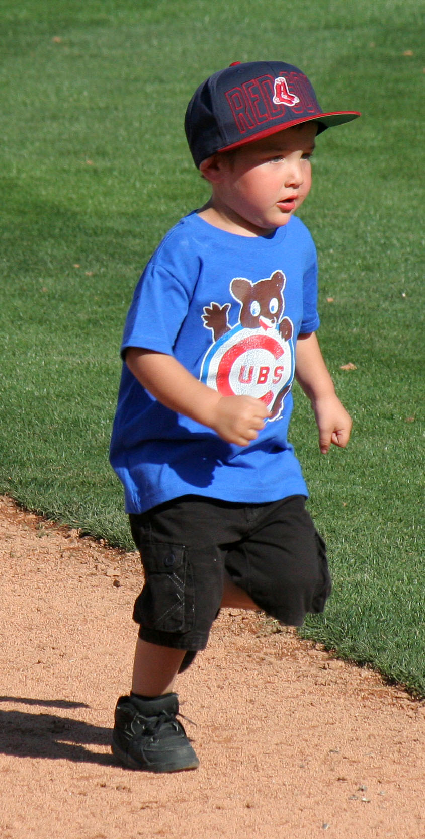 Kids Running The Bases at Hohokam Stadium (0877)
