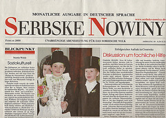 Serbske Nowiny por soraboj, vendata en Germanio!