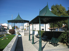 Terrugem, the bandstand awaits the feast's band