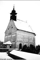 Chapel, Bratislavsky Hrad, Picture 2, B&W Version, Bratislava, Slovakia, 2005