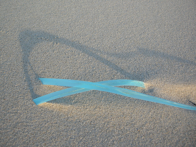 Strand gut verschnürt