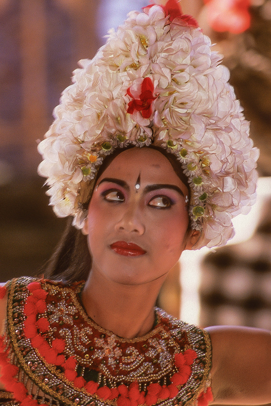 Portrait of a Legong dancing girl