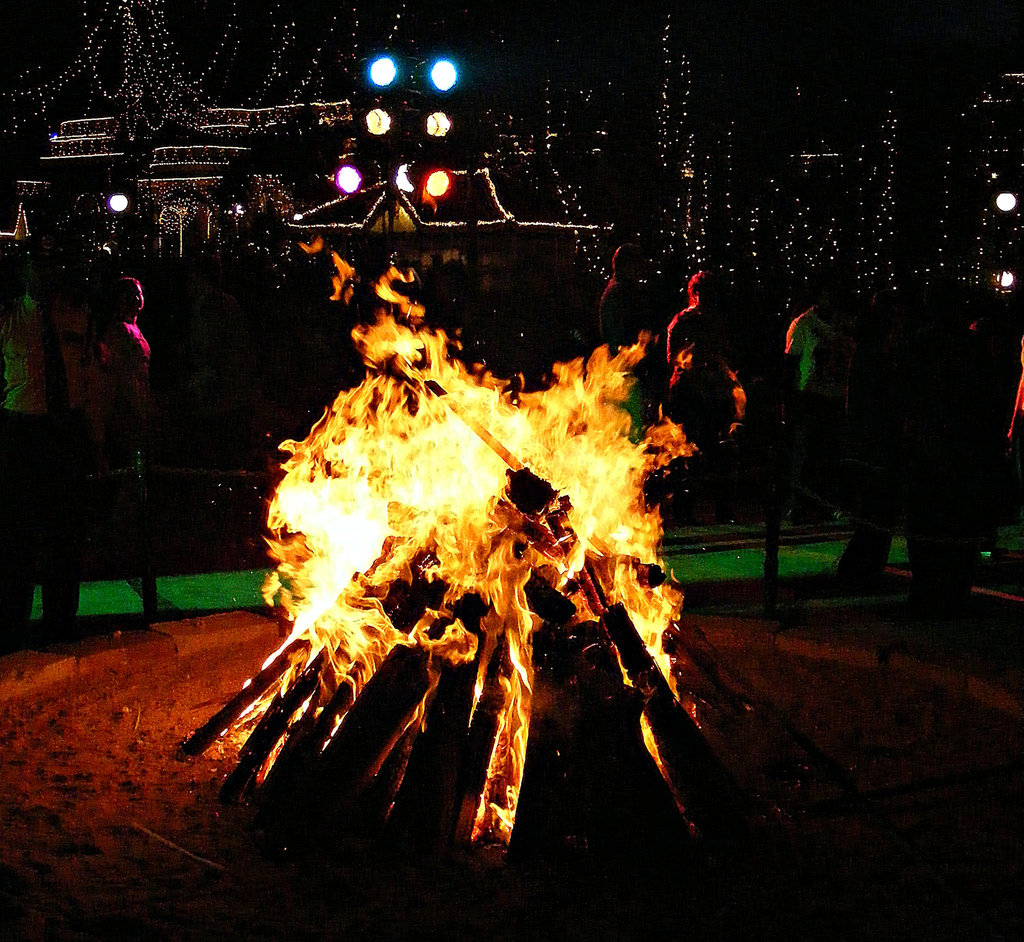 Figures and flames