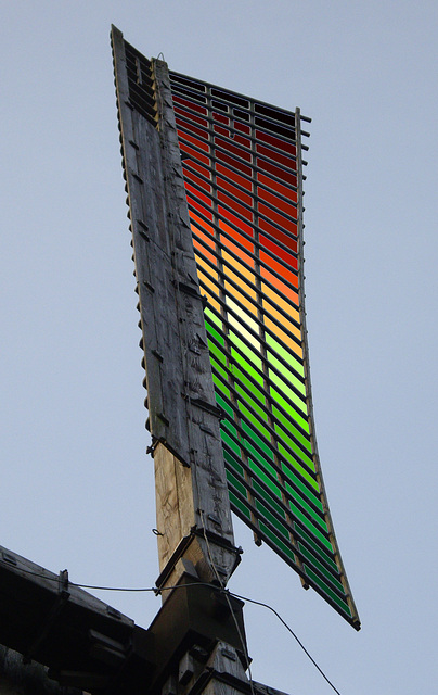 digitale Bespannung eines Windmühlenflügels