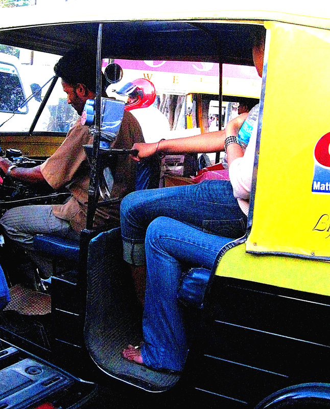 A crowded vehicle
