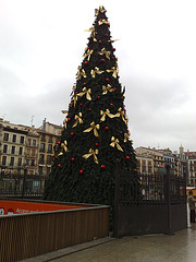 Pamplona: árbol de Navidad.