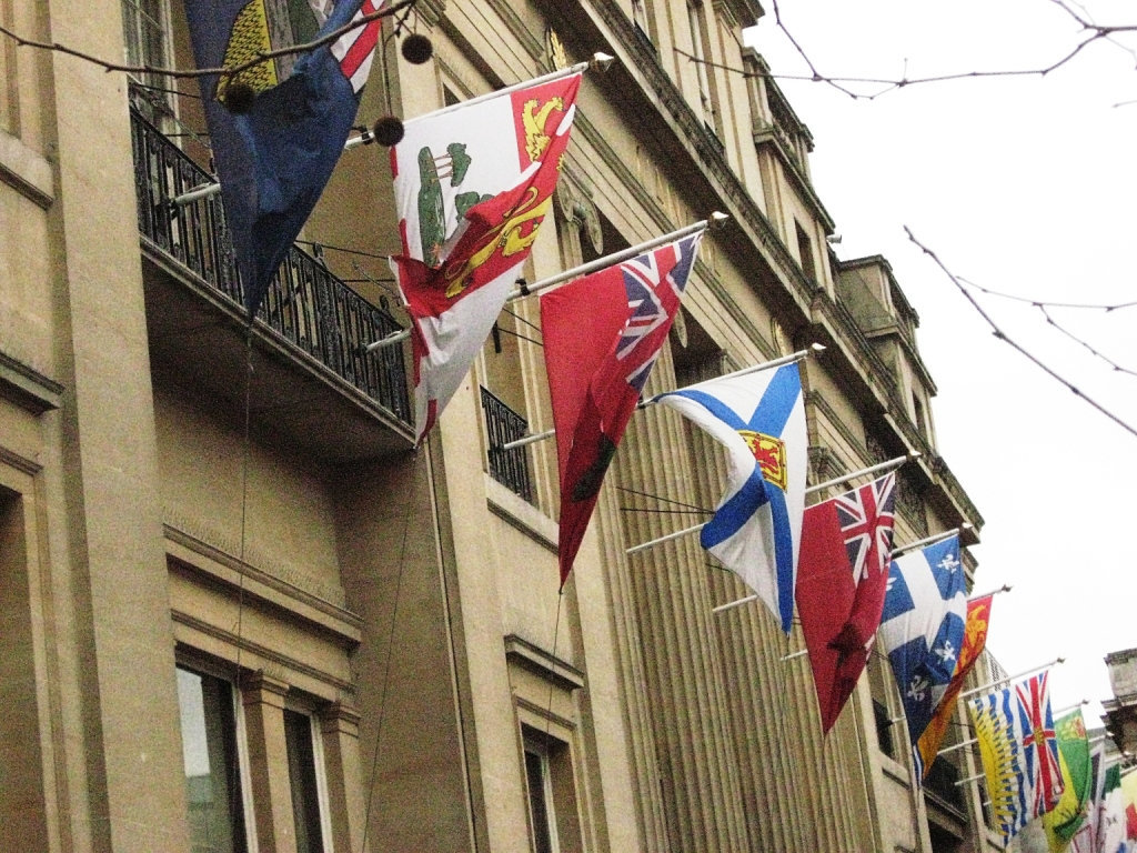 Canadian flags