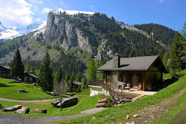 Paisaje de Los Alpes Suizo