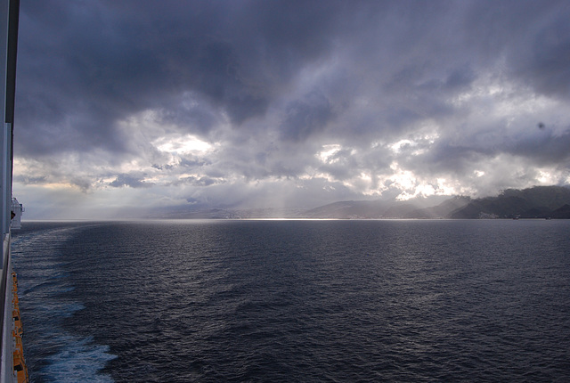 En quittant Tenerife au petit matin