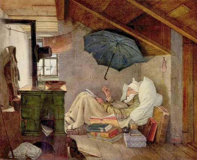 Povra poeto, de Spitzweg