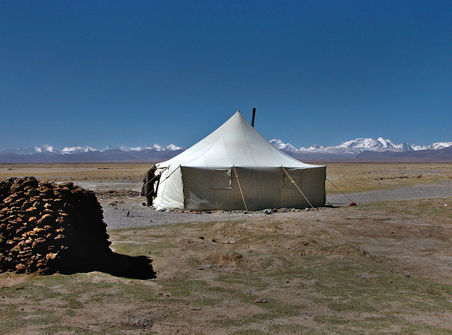 Nomads tent in Western Tibet