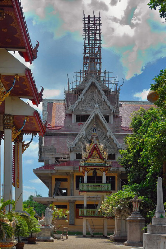 A temple under contruction