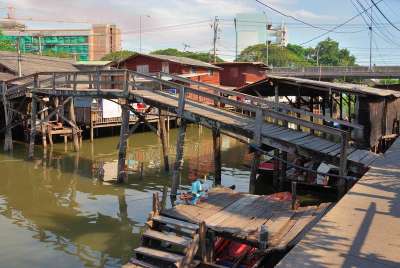 At the pier in Min Buri