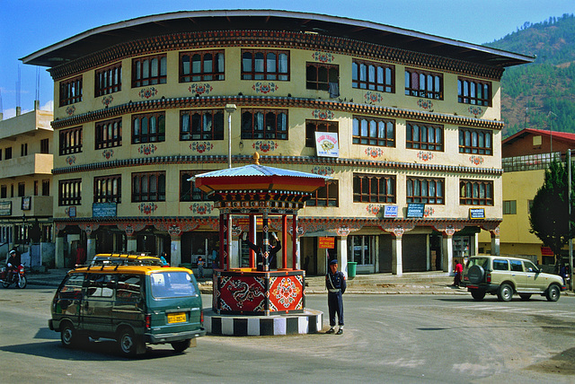 An intersection in Thimphu