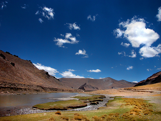 At the riverside of Tsang Po