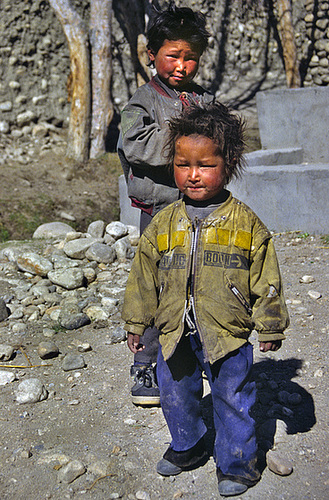 Kiddies in Tsarang