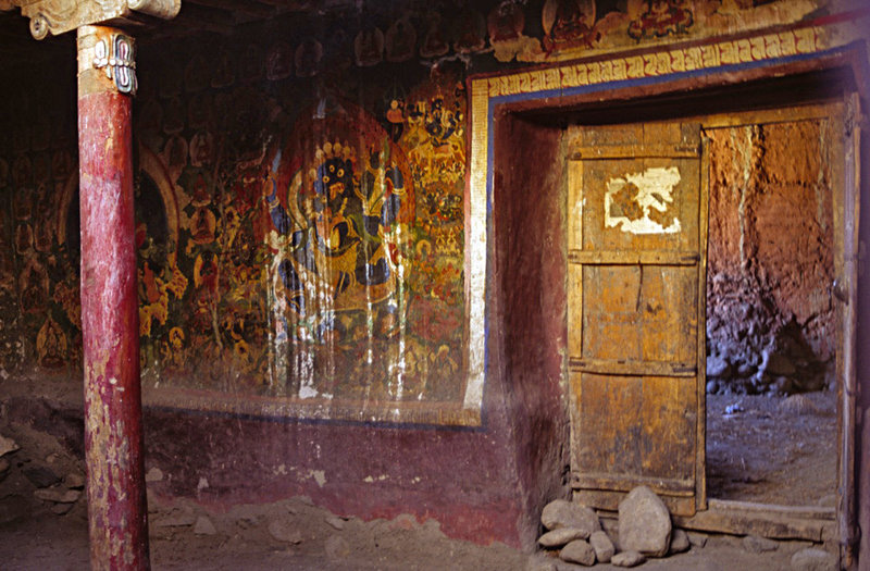 Entrance inside a Gompa