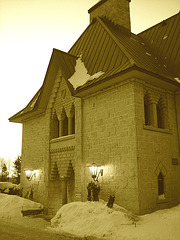 Abbaya de St-Benoit-du-lac /  Février 2009 - Sepia