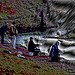 Angler am alten Flusshafen / Fisherman