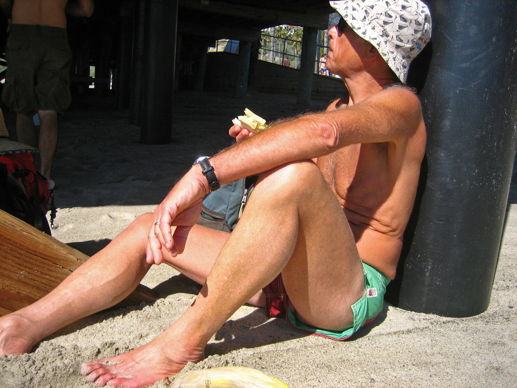 Sam Under San Clemente Pier (9213)