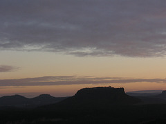 Sonneneuntergang auf der Bastei